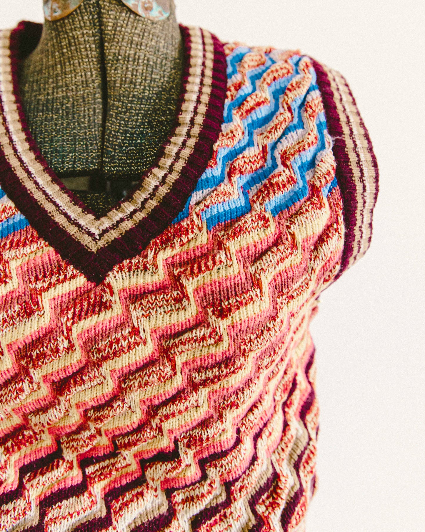 Wavy Sweater Vest