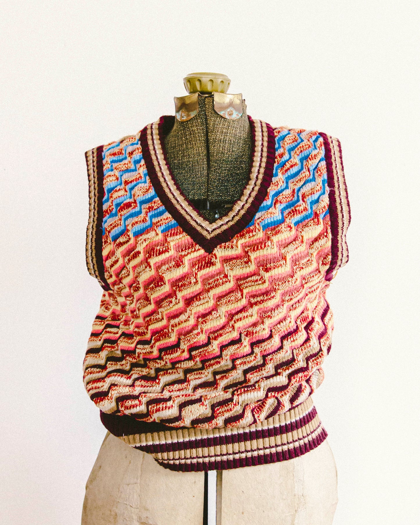 Wavy Sweater Vest
