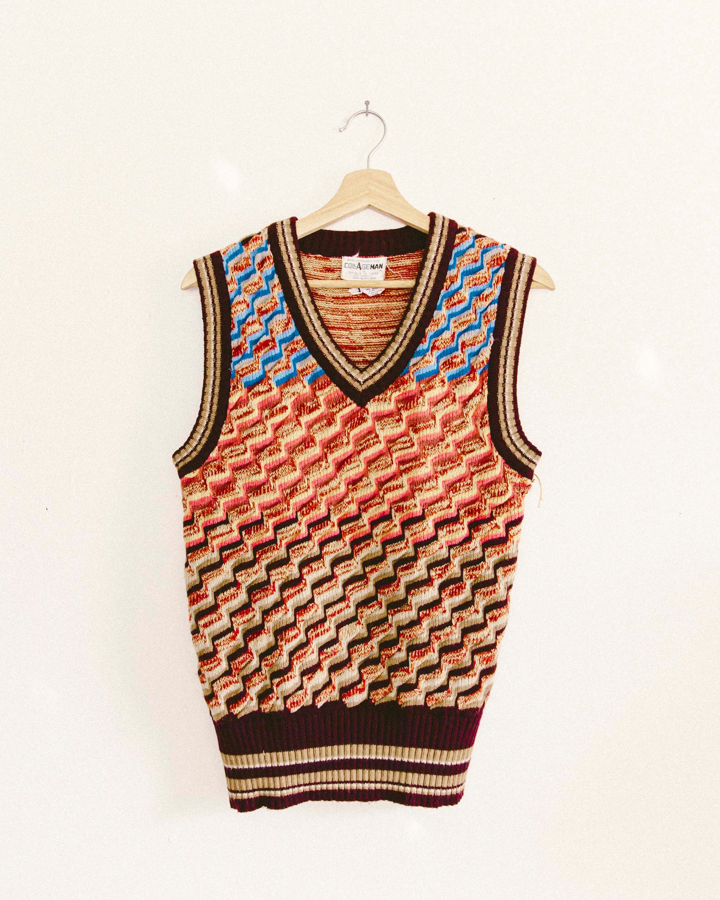 Wavy Sweater Vest