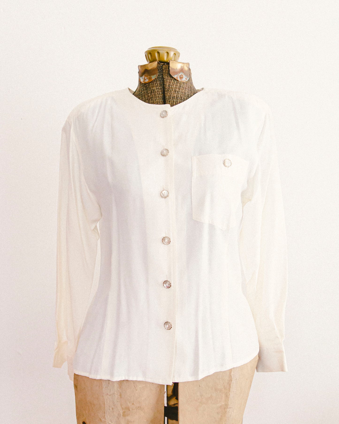 Fancy Button Blouse