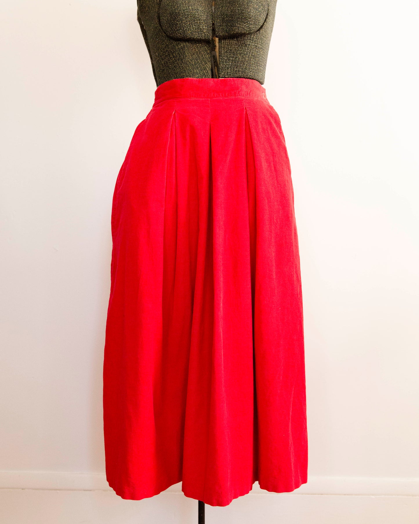 Corduroy Midi Skirt