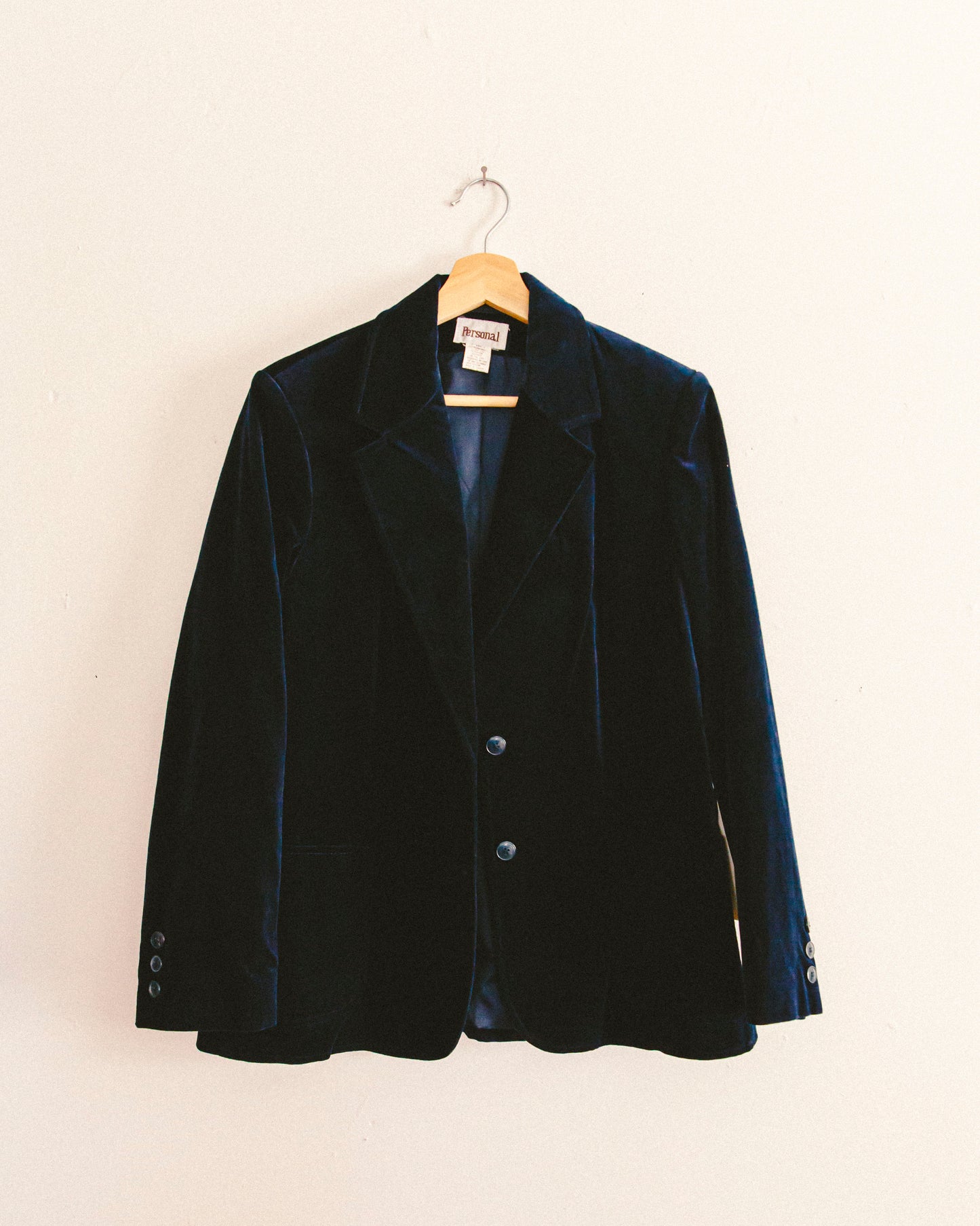 70's Navy Velvet Blazer
