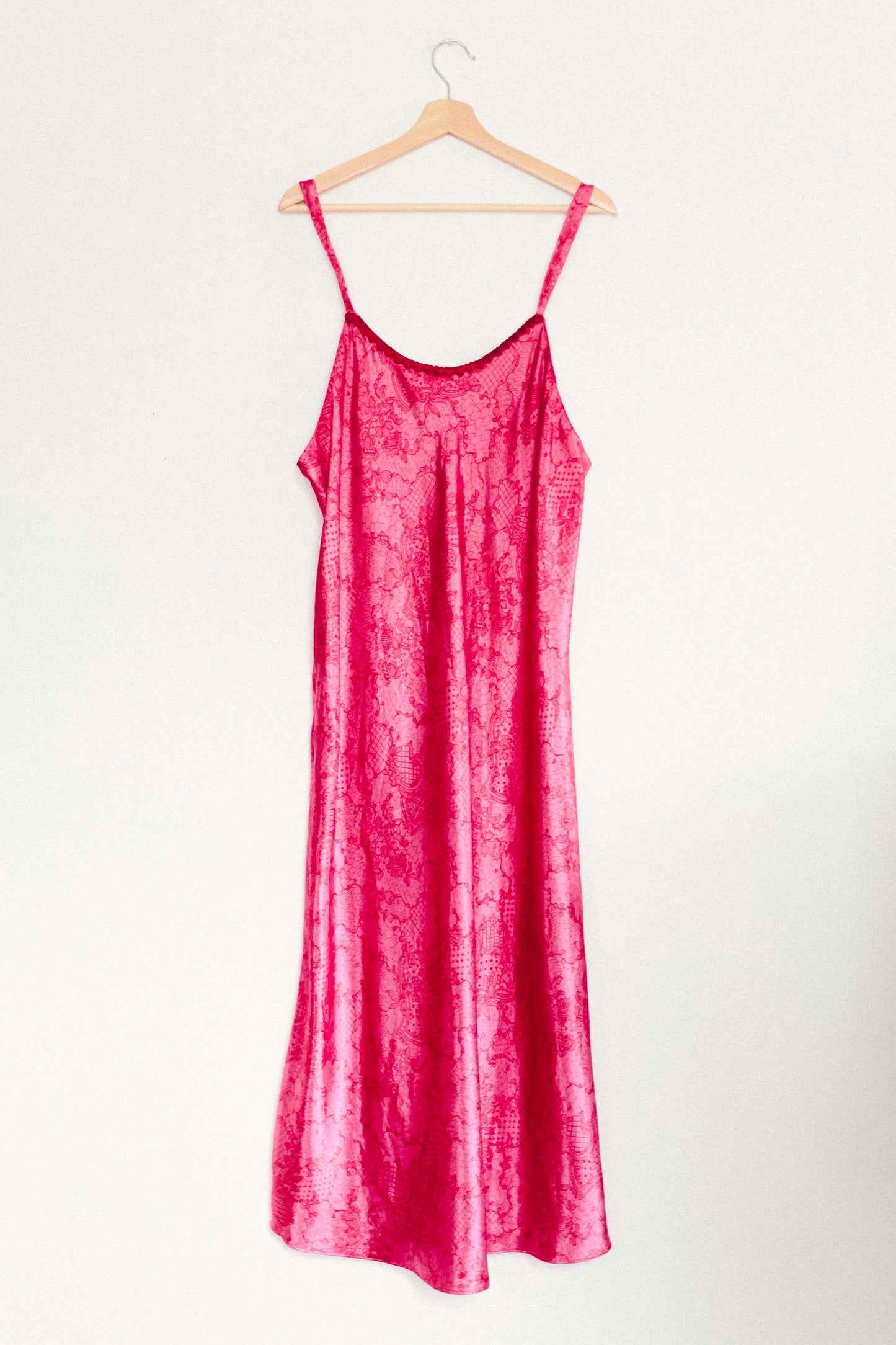 Pink Lace Slip Dress