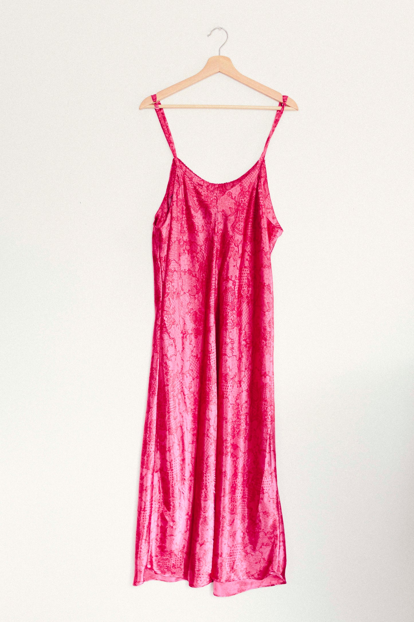 Pink Lace Slip Dress