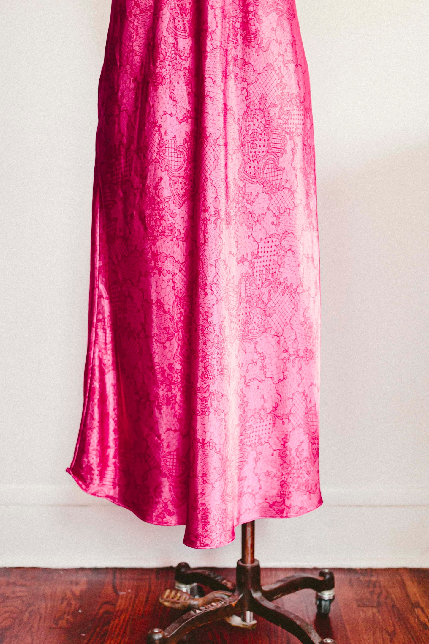 Pink Lace Slip Dress