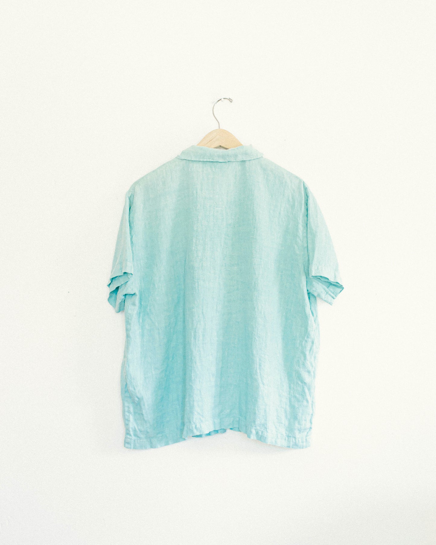 Aqua Linen Shirt