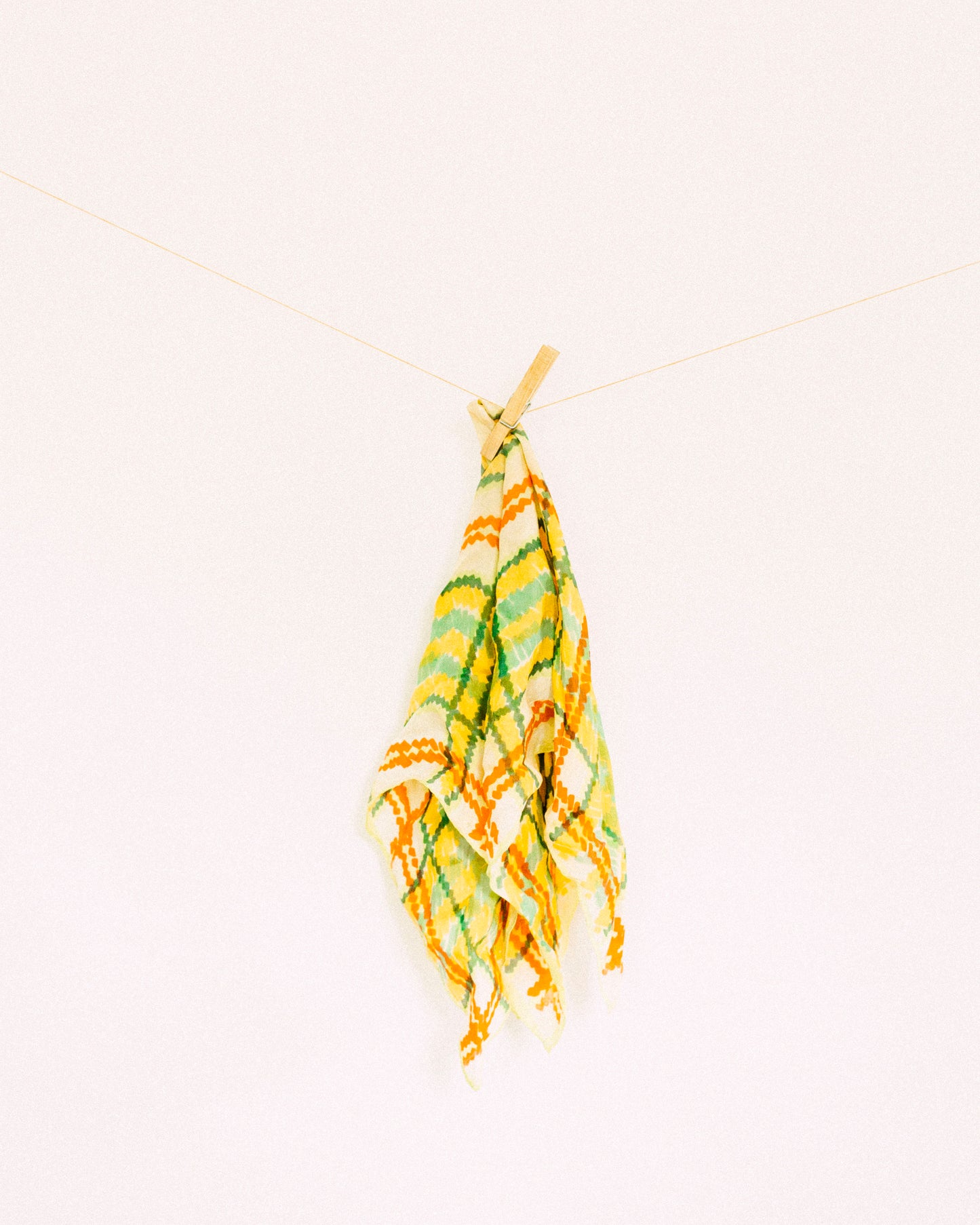 Plaid Silk Scarf