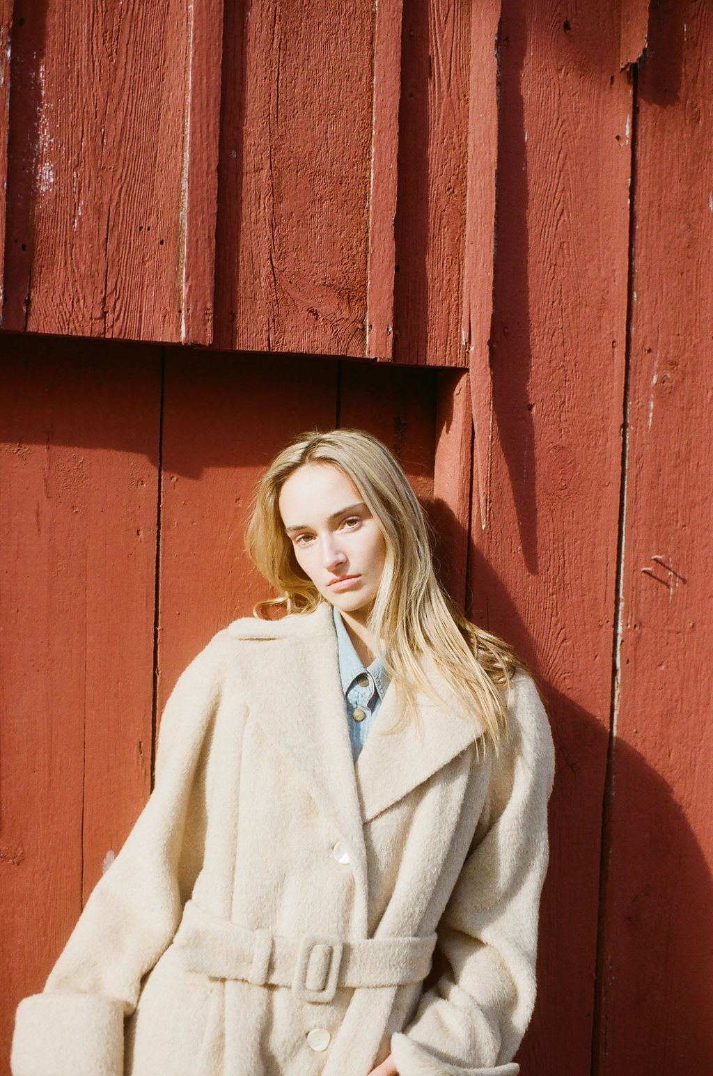 60's Llama Wool Trench Coat