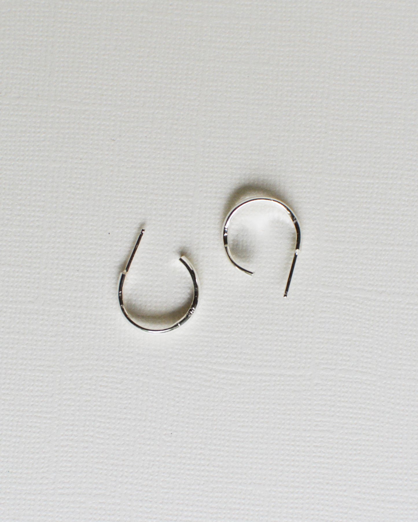 Mini Silver Heli Hoops