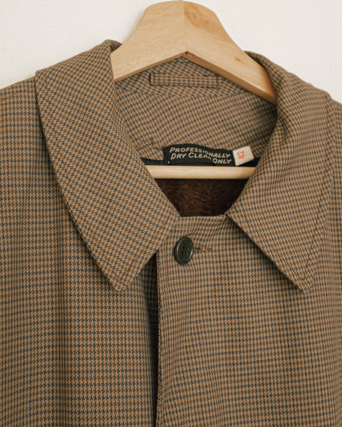 Mini Houndstooth Trench Coat