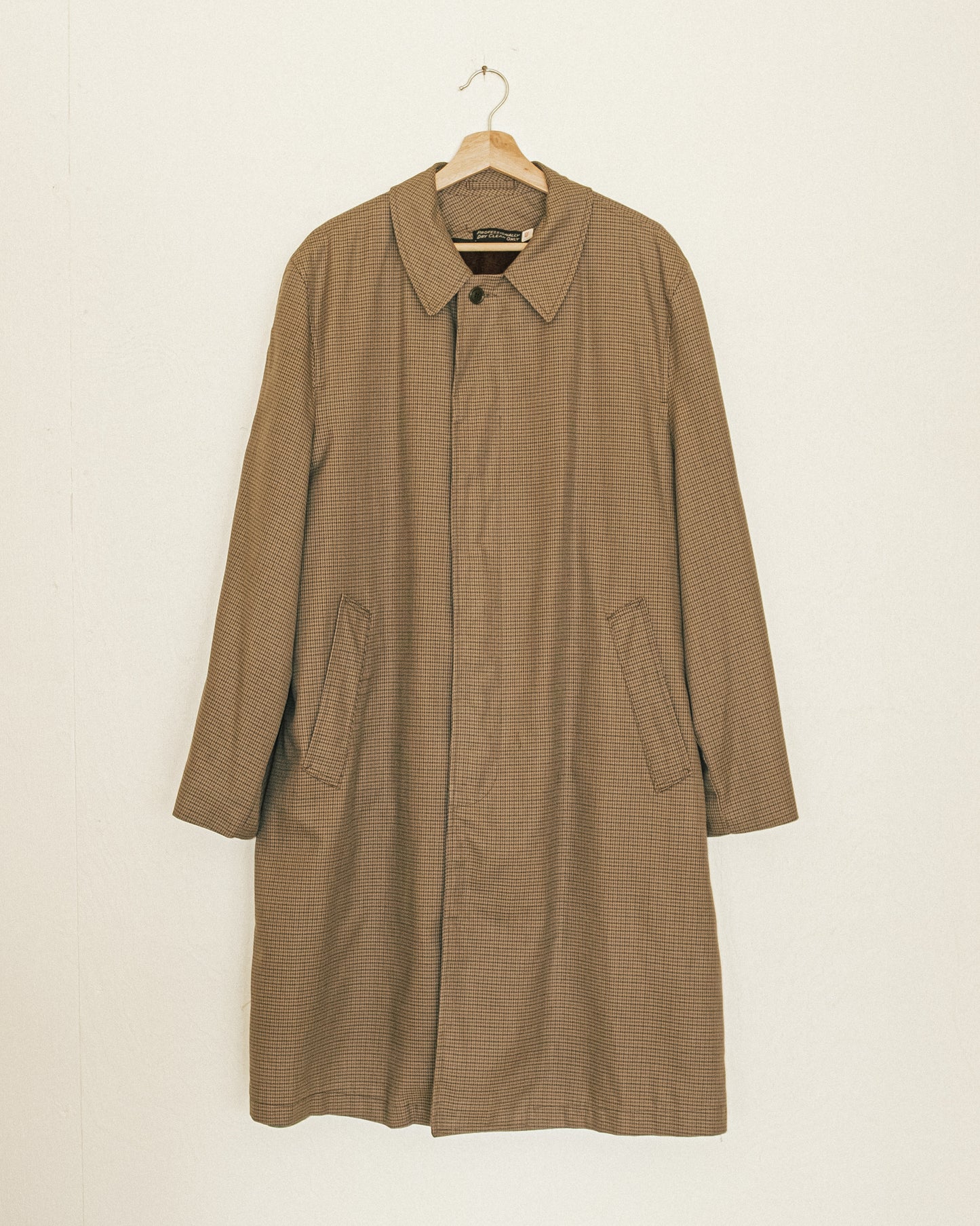 Mini Houndstooth Trench Coat