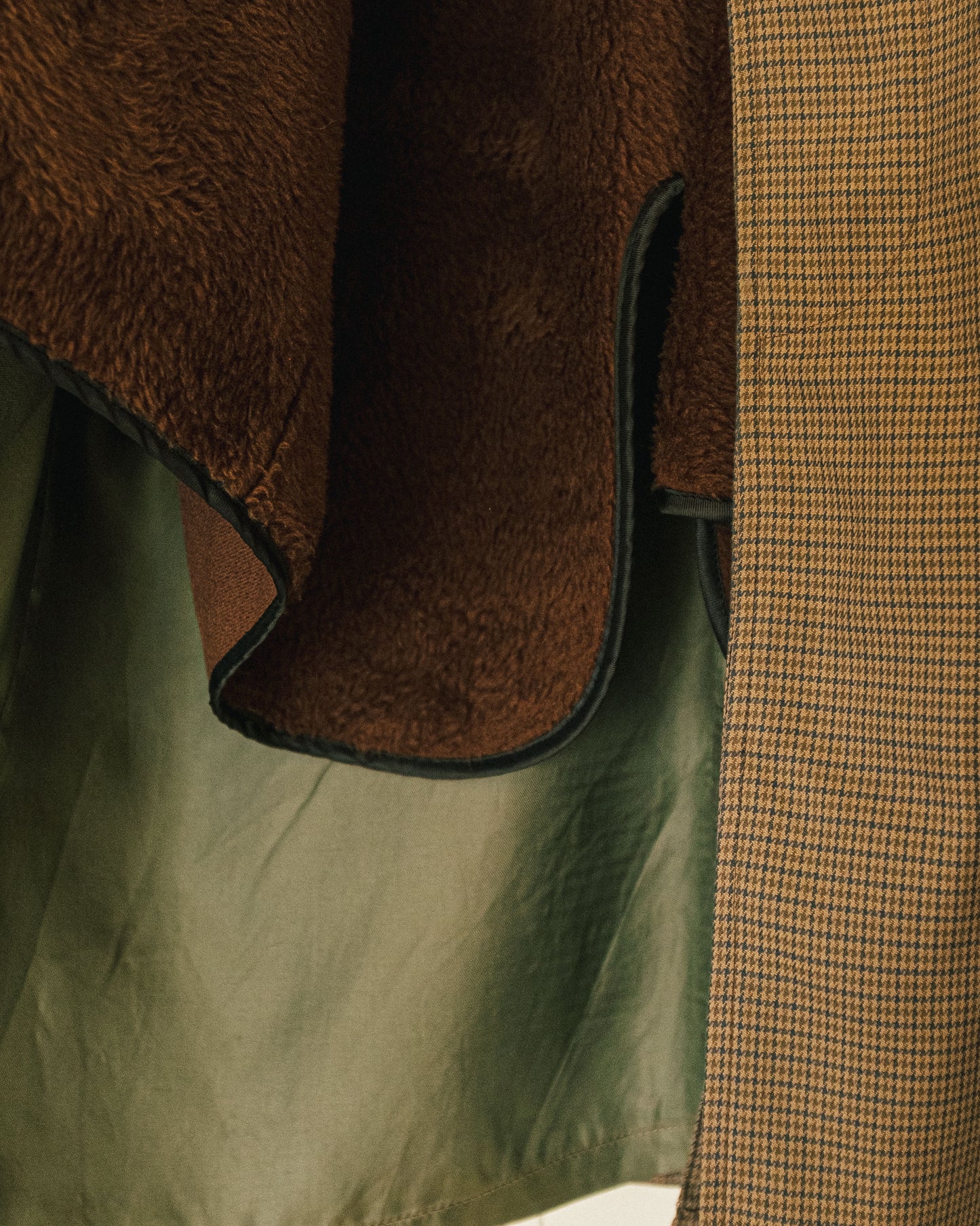 Mini Houndstooth Trench Coat