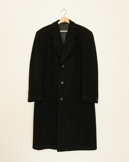 Noir Cashmere Overcoat