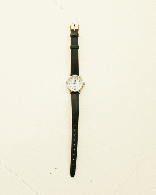 Timex Black Leather Watch