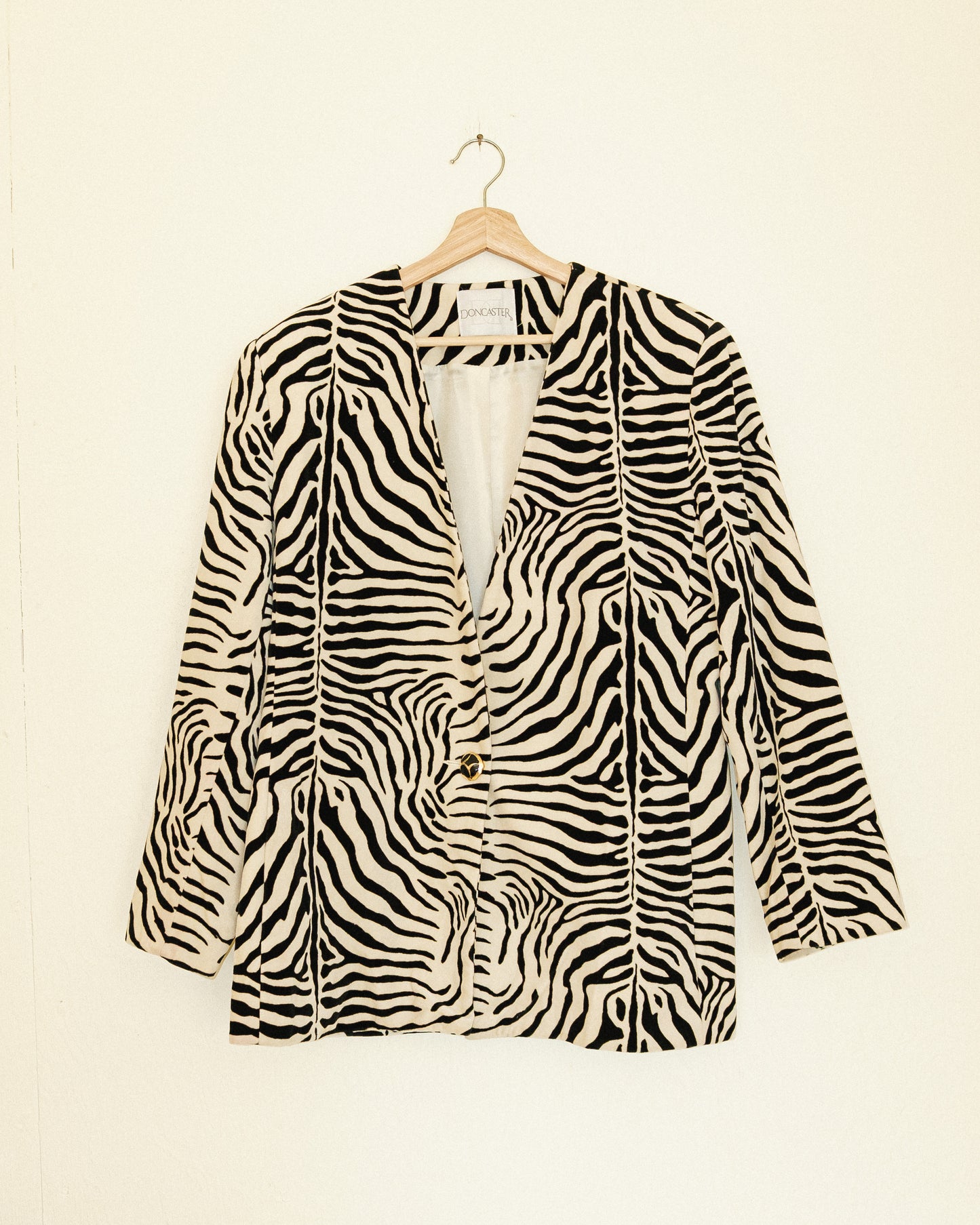 Zebra Velvet Jacket