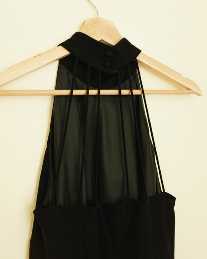 90's String Back Halter Dress