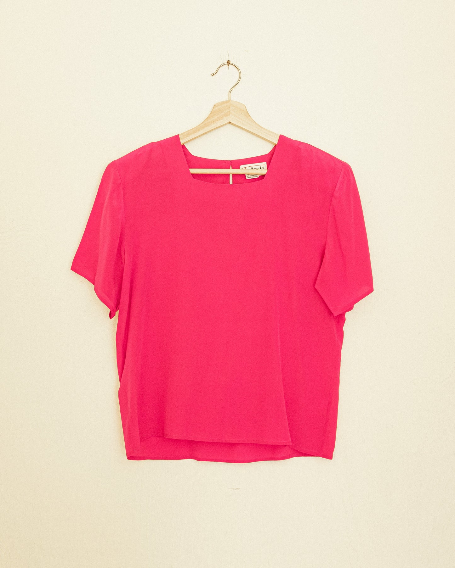Hot Pink Silk Tee