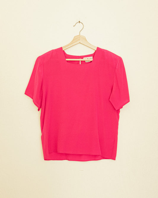 Hot Pink Silk Tee