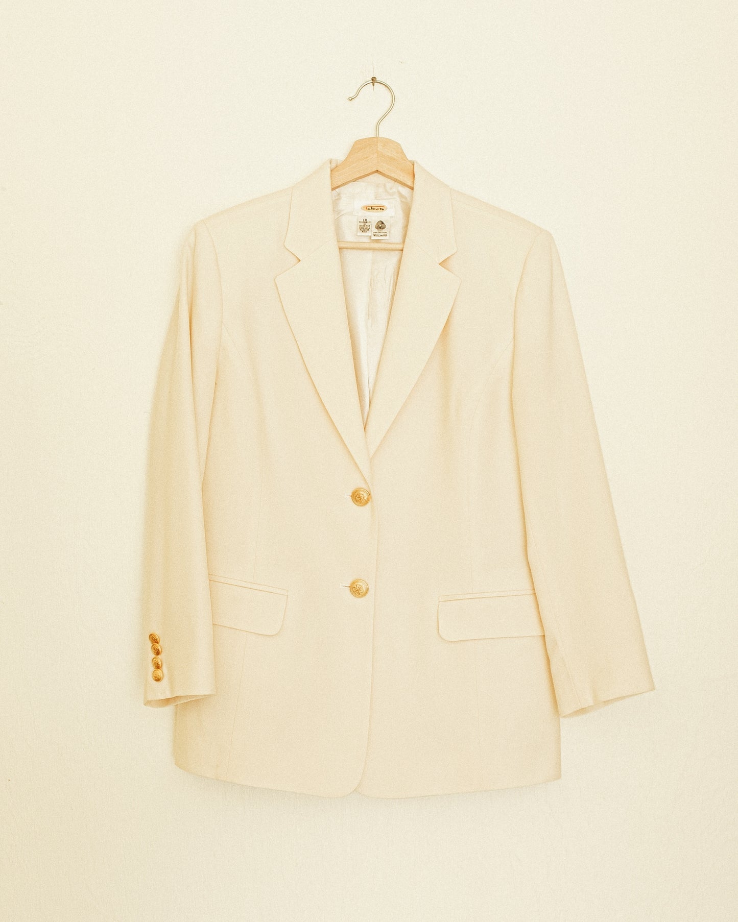 Ivory Wool Blazer