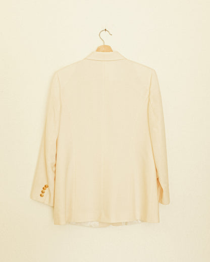 Ivory Wool Blazer