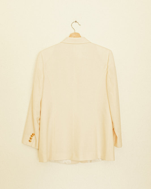 Ivory Wool Blazer