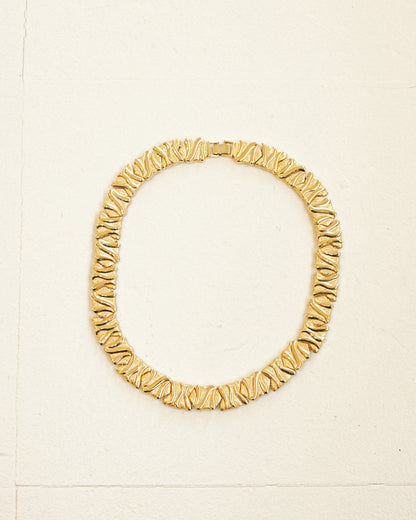 60's Textured Collar Necklace