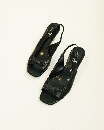 Bow Slingback Heels 9