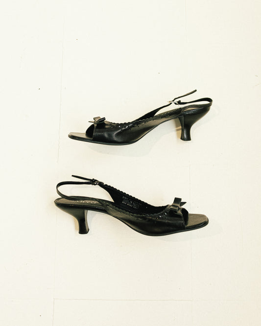 Bow Slingback Heels 9