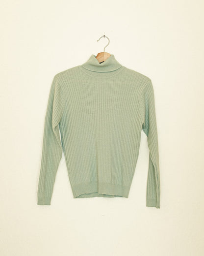 Seafoam Thin Wool Sweater
