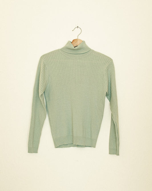 Seafoam Thin Wool Sweater