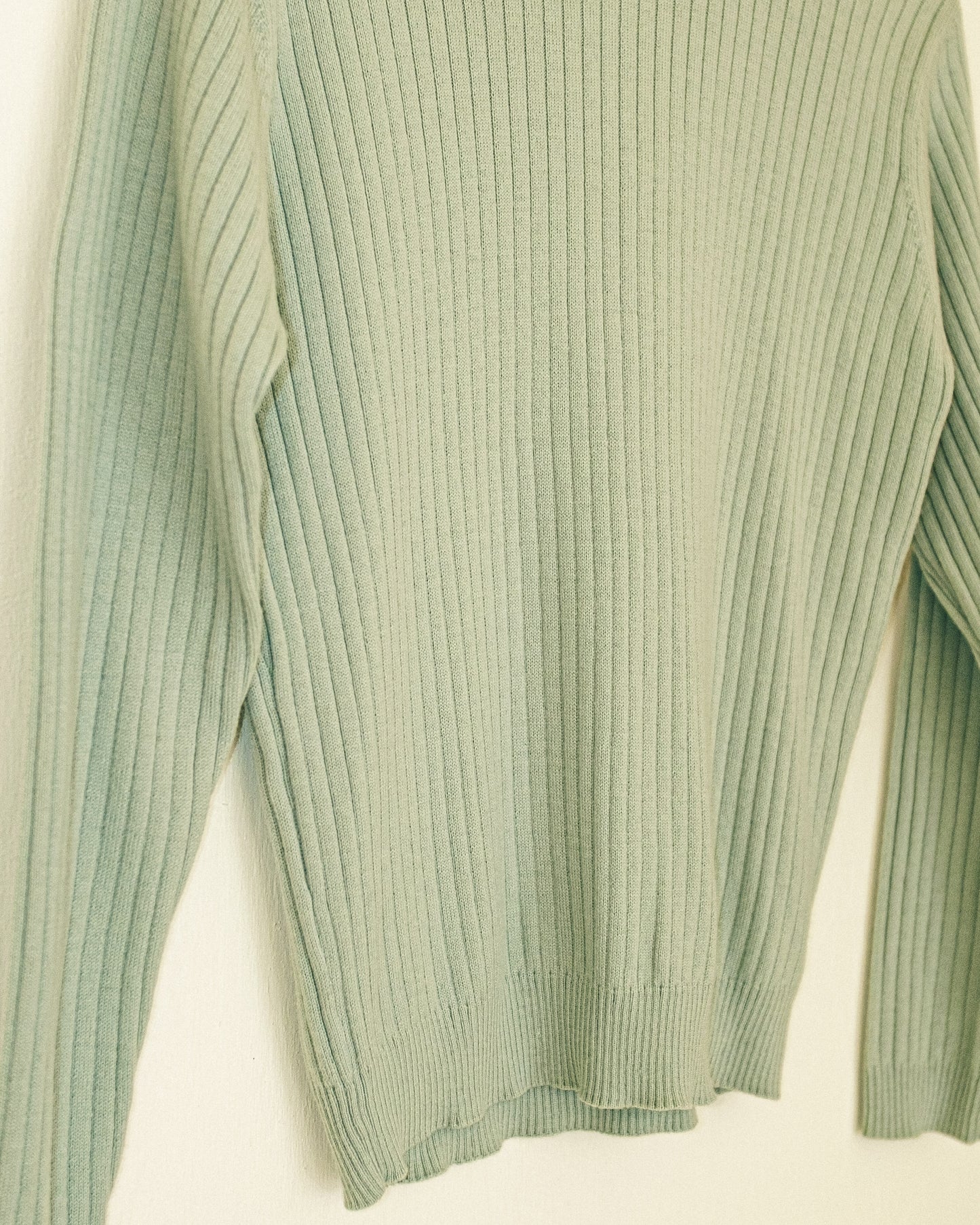 Seafoam Thin Wool Sweater