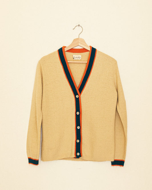 70's Striped Cardigan