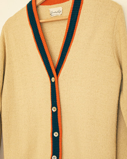 70's Striped Cardigan