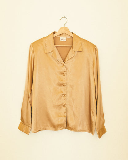 Bronze Satin Blouse
