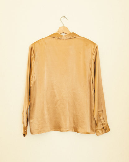 Bronze Satin Blouse