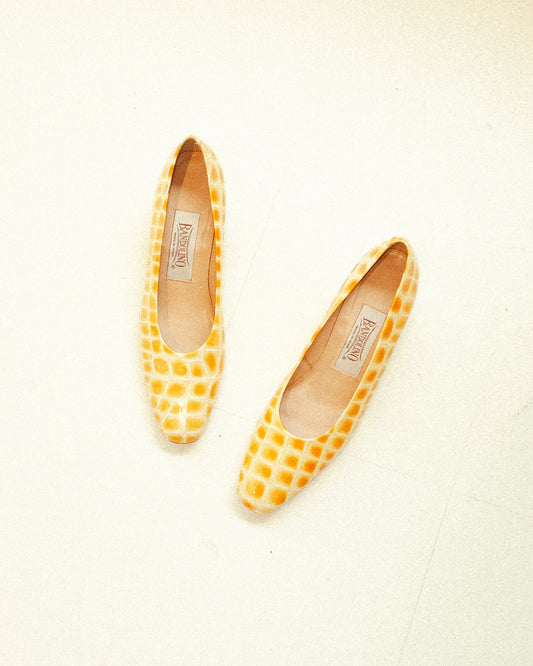 Yellow Croc Pumps 7.5N