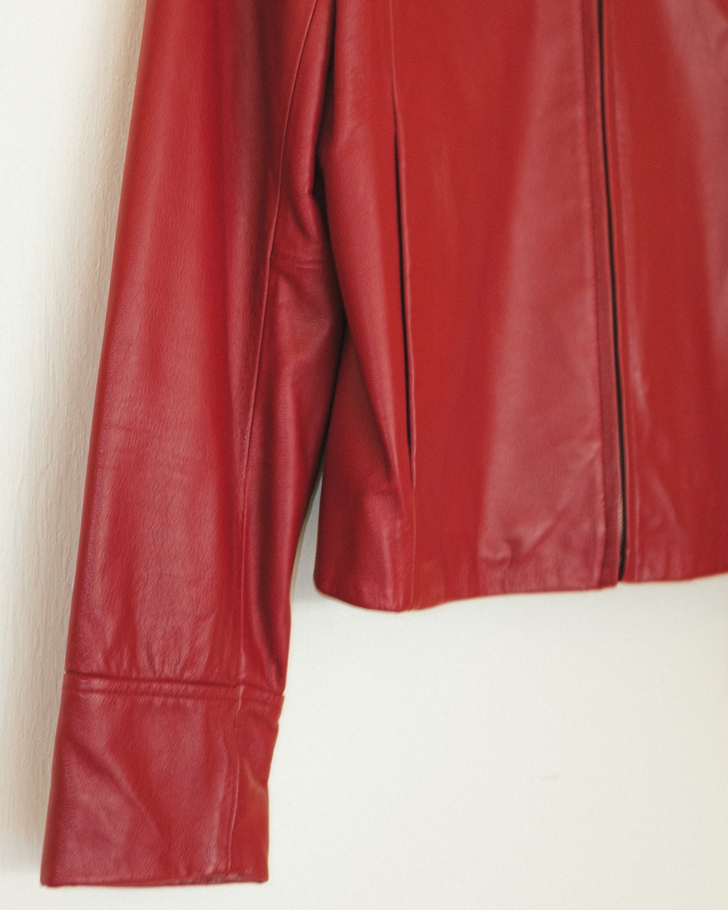 Y2k Cherry Leather Jacket