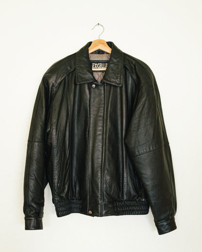 City Leather Bomber Jacket