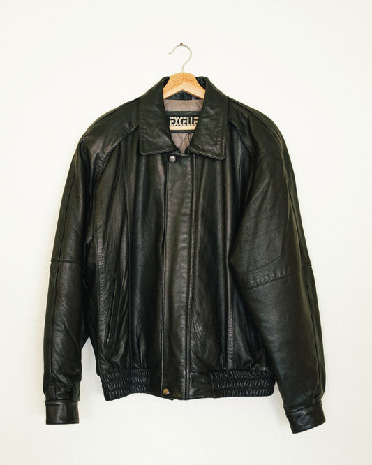 City Leather Bomber Jacket
