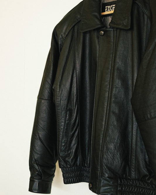 City Leather Bomber Jacket