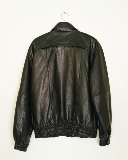 City Leather Bomber Jacket
