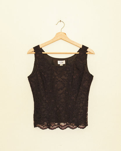 Cocoa Lace Top