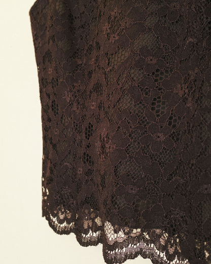 Cocoa Lace Top