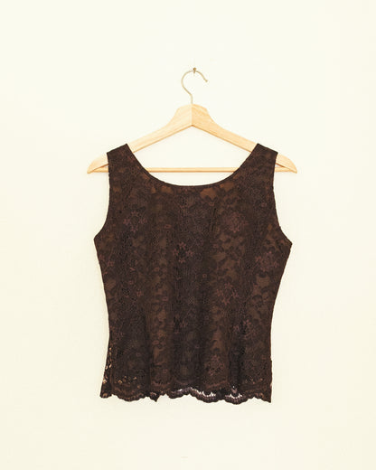 Cocoa Lace Top