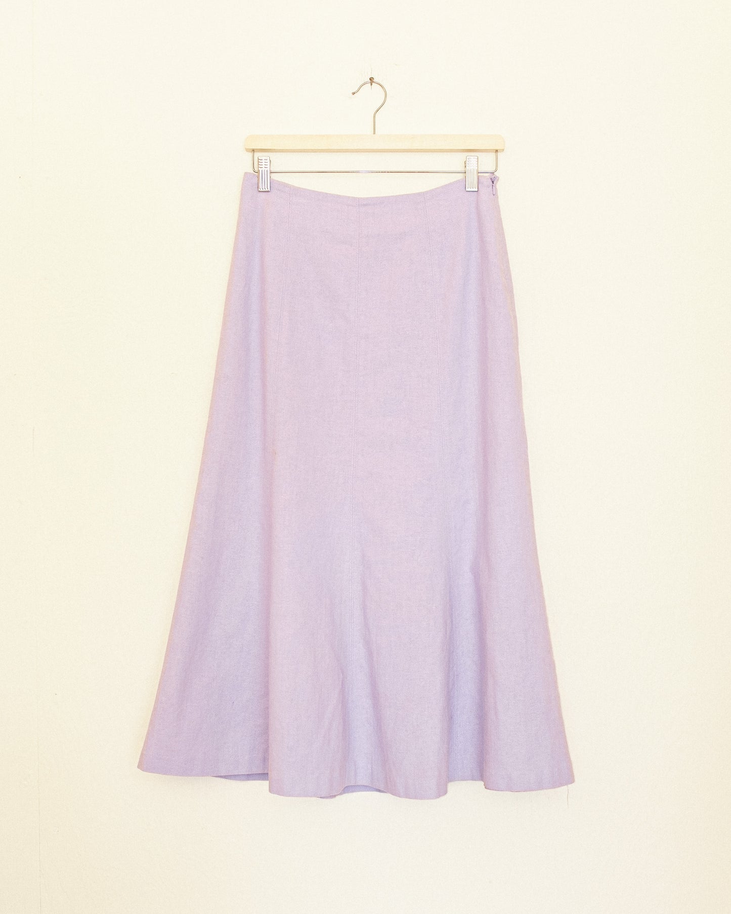 Lavender Linen Skirt
