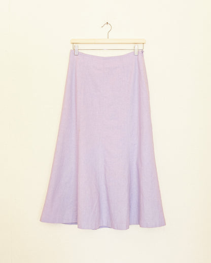 Lavender Linen Skirt