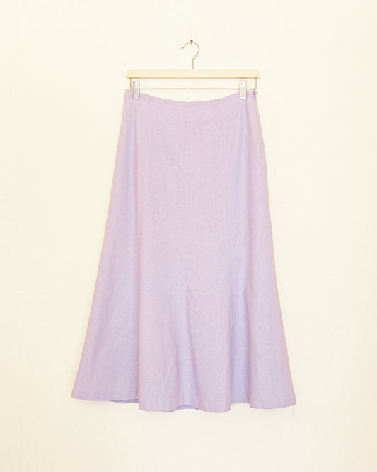 Lavender Linen Skirt