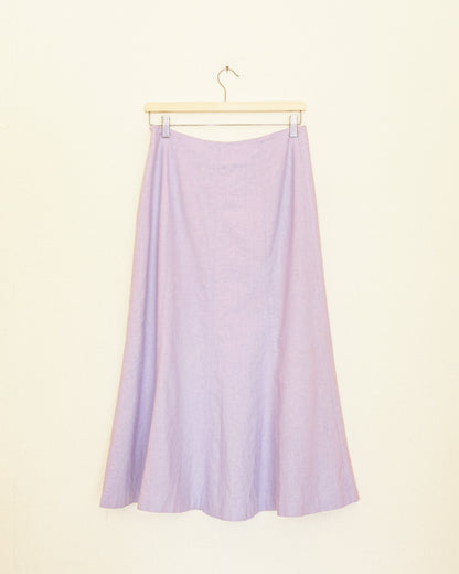 Lavender Linen Skirt