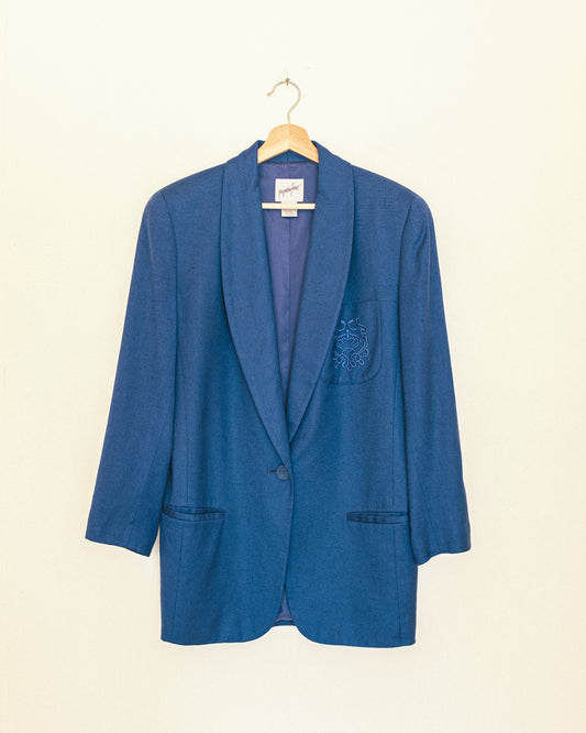 Berry Linen Blazer