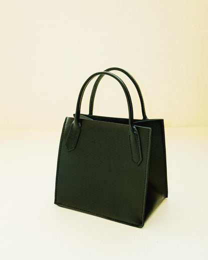 Petite Leather Dock Bag - Noir